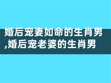 婚后宠妻如命的生肖男,婚后宠老婆的生肖男