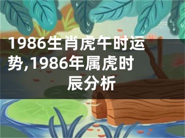 1986生肖虎午时运势,1986年属虎时辰分析