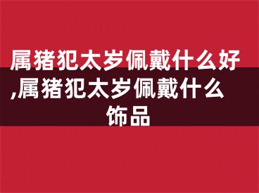 属猪犯太岁佩戴什么好,属猪犯太岁佩戴什么饰品