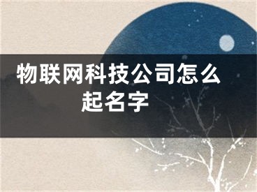  物联网科技公司怎么起名字 