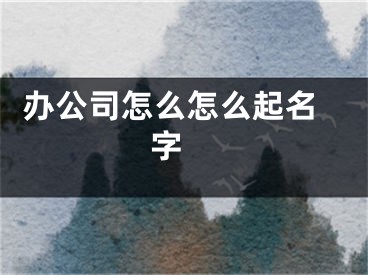  办公司怎么怎么起名字 