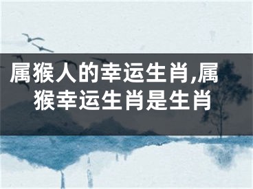 属猴人的幸运生肖,属猴幸运生肖是生肖