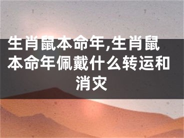 生肖鼠本命年,生肖鼠本命年佩戴什么转运和消灾