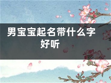  男宝宝起名带什么字好听 