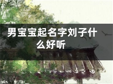  男宝宝起名字刘子什么好听 