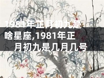 1981年正月初九是啥星座,1981年正月初九是几月几号