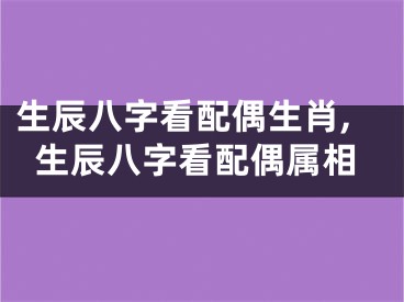 生辰八字看配偶生肖,生辰八字看配偶属相