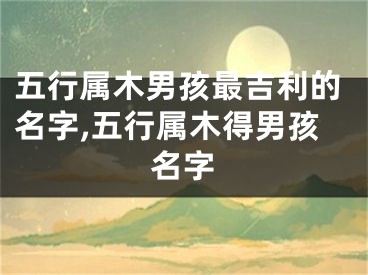 五行属木男孩最吉利的名字,五行属木得男孩名字