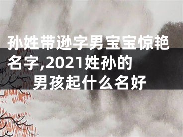 孙姓带逊字男宝宝惊艳名字,2021姓孙的男孩起什么名好