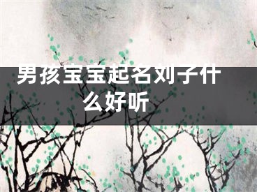  男孩宝宝起名刘子什么好听 