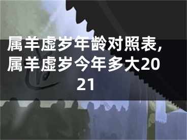 属羊虚岁年龄对照表,属羊虚岁今年多大2021