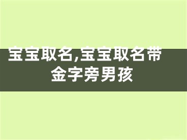 宝宝取名,宝宝取名带金字旁男孩