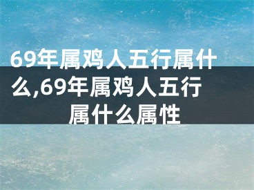 69年属鸡人五行属什么,69年属鸡人五行属什么属性