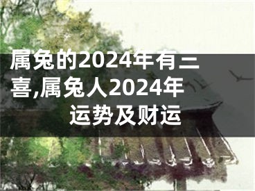 属兔的2024年有三喜,属兔人2024年运势及财运