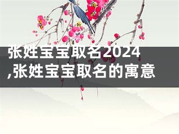 张姓宝宝取名2024,张姓宝宝取名的寓意