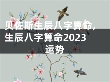 贝佐斯生辰八字算命,生辰八字算命2023运势