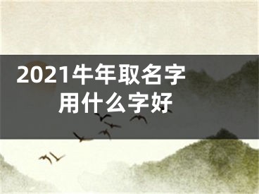  2021牛年取名字用什么字好 