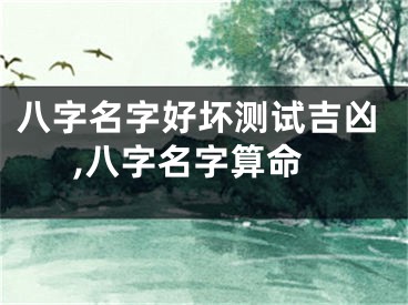 八字名字好坏测试吉凶,八字名字算命