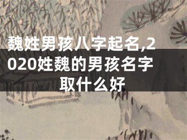 魏姓男孩八字起名,2020姓魏的男孩名字取什么好