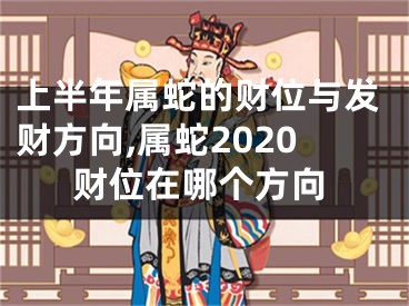 上半年属蛇的财位与发财方向,属蛇2020财位在哪个方向