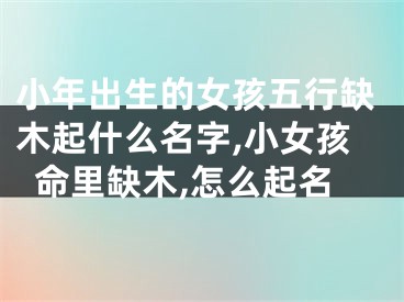 小年出生的女孩五行缺木起什么名字,小女孩命里缺木,怎么起名