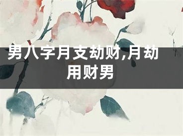 男八字月支劫财,月劫用财男