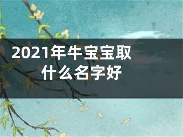  2021年牛宝宝取什么名字好 