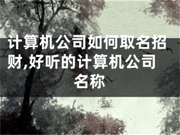 计算机公司如何取名招财,好听的计算机公司名称