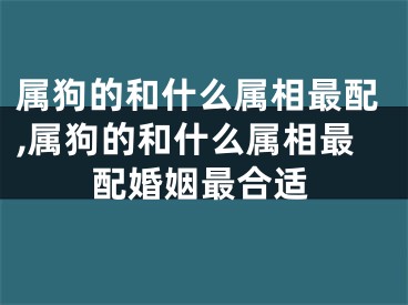 属狗的和什么属相最配,属狗的和什么属相最配婚姻最合适