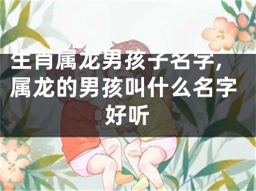 生肖属龙男孩子名字,属龙的男孩叫什么名字好听