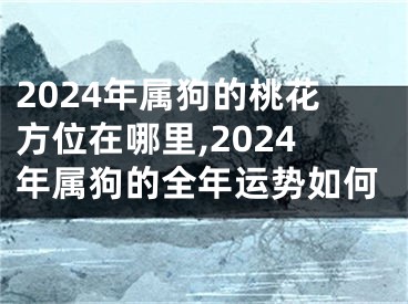 2024年属狗的桃花方位在哪里,2024年属狗的全年运势如何