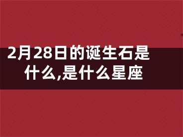 2月28日的诞生石是什么,是什么星座