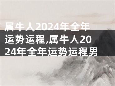 属牛人2024年全年运势运程,属牛人2024年全年运势运程男