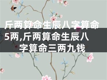 斤两算命生辰八字算命5两,斤两算命生辰八字算命三两九钱