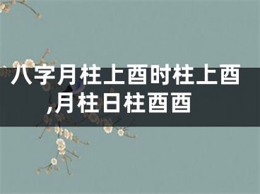 八字月柱上酉时柱上酉,月柱日柱酉酉