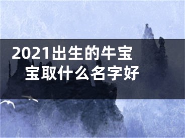  2021出生的牛宝宝取什么名字好 