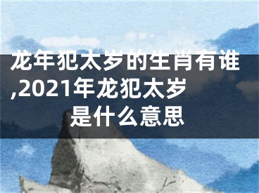 龙年犯太岁的生肖有谁,2021年龙犯太岁是什么意思