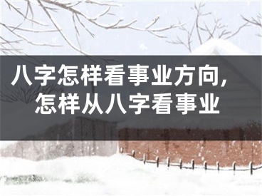 八字怎样看事业方向,怎样从八字看事业