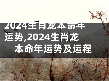 2024生肖龙本命年运势,2024生肖龙本命年运势及运程