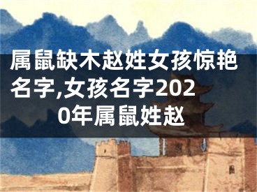 属鼠缺木赵姓女孩惊艳名字,女孩名字2020年属鼠姓赵