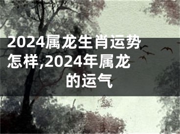 2024属龙生肖运势怎样,2024年属龙的运气