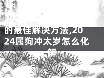 2024年属狗犯太岁的最佳解决方法,2024属狗冲太岁怎么化解