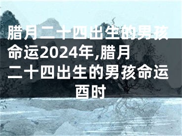 腊月二十四出生的男孩命运2024年,腊月二十四出生的男孩命运酉时