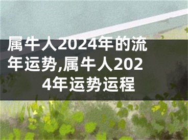 属牛人2024年的流年运势,属牛人2024年运势运程