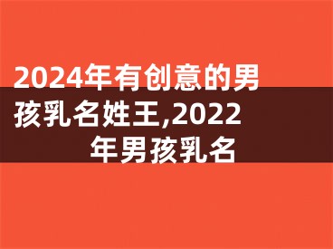 2024年有创意的男孩乳名姓王,2022年男孩乳名