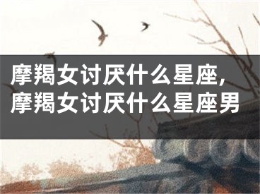 摩羯女讨厌什么星座,摩羯女讨厌什么星座男