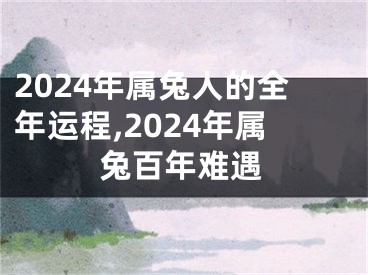 2024年属兔人的全年运程,2024年属兔百年难遇