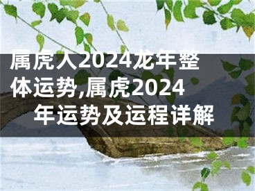 属虎人2024龙年整体运势,属虎2024年运势及运程详解