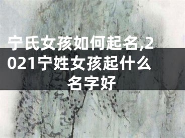 宁氏女孩如何起名,2021宁姓女孩起什么名字好