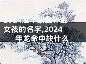 2024龙年缺金补金女孩的名字,2024年龙命中缺什么